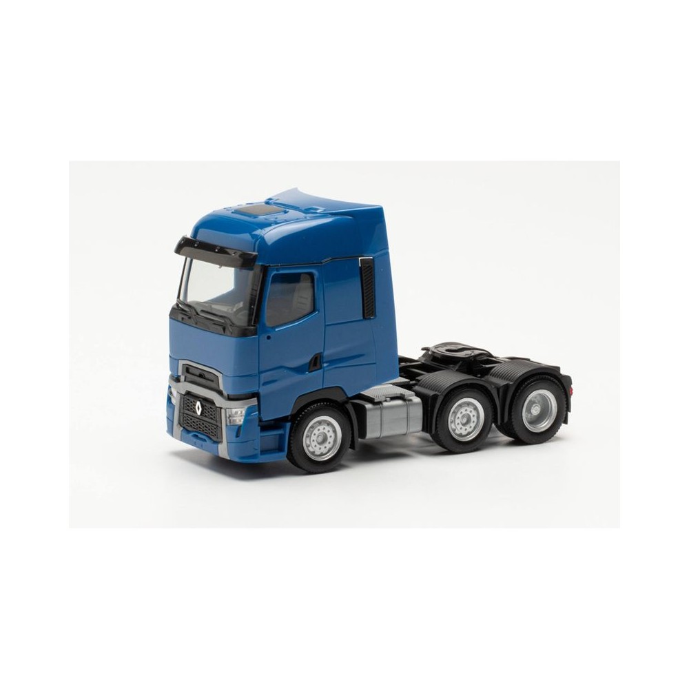 Herpa 315104 Camion Tracteur Renault T facelift 6x2, bleu Herpa Herpa_315104 - 1