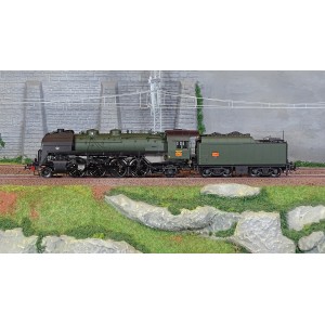Jouef HJ2430 Locomotive à vapeur 141 R 44, tender charbon, livrée vert et noir, SNCF, Sarreguemines Jouef HJ2430 - 2