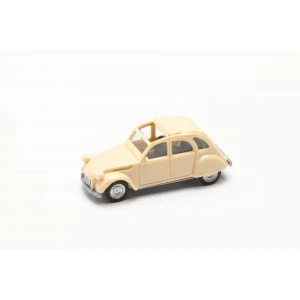 Herpa 020824-007 Voiture 2CV capote ouverte, ivoire Herpa Herpa_020824-007 - 2