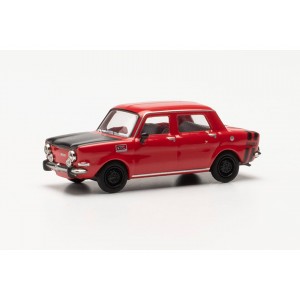 Herpa 024358-003 Voiture Simca Rallye II, rouge / jantes noires Herpa Herpa_024358-003 - 1