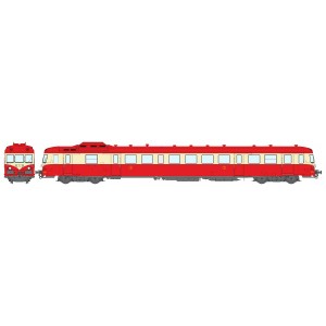 Ree Modeles MB231.S Autorail X 2900, 1ère classe, Rouge et Crème, Toit rouge, TOULOUSE, SNCF, digital sonore Ree Modeles MB-231.