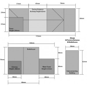 Metcalfe PO284 Maquette, Chaufferie et entrée d'usine Metcalfe MET-PO284 - 2