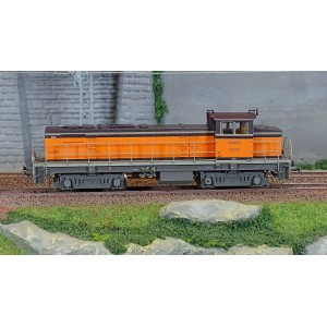 Ree Access JM010S Locomotive diesel BB 63568, Livrée Arzens Orange 435, logo nouille, SNCF, digitale sonore Ree Modeles JM-010.S