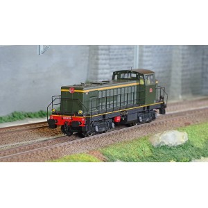 Ree Access JM007S Locomotive diesel 040 DE 532 Livrée d'origine, plaques en relief, SNCF, digitale sonore Ree Modeles JM-007.S -