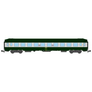 REE Modeles NW219 Voiture Couchette UIC B9c9x, toit haut, Livrée 160, Logo encadré jaune, N- 1/160 Ree Modeles NW-219 - 3