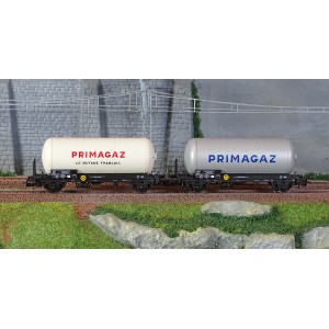 Jouef HJ6264 Set de 2 wagons citernes à gaz à essieux, SNCF, Primagaz Jouef HJ6264 - 2