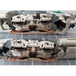 Os.Kar DM1SKI4ESX Set transformation 3 rails, 1 Ski + 4 Essieux pour BB 75000 et BB 27000/37000 Os.Kar International Os.Kar_DM1S