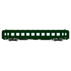 Ree Modeles VB390 Voiture voyageurs DEV AO courte, SNCF, B10 U52, vert 306, ep.III Ree Modeles VB-390 - 1