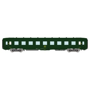 Ree Modeles VB406 Voiture voyageurs DEV AO Couchettes, SNCF, B9c9, Vert 301, logo encadré, ep.IV Ree Modeles VB-406 - 3