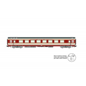 Jouef HJ4194 Voiture voyageurs Grand Confort TEE Le Kléber, SNCF, A8tu, éclairée Jouef HJ4194 - 3