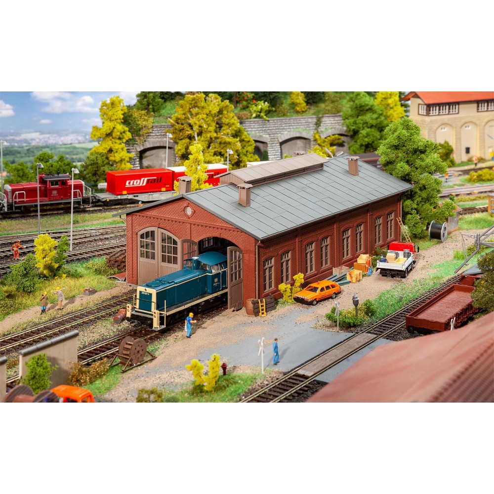 Faller 191819 Maquette, Hangar à locomotive, 2 emplacements Faller Faller_191819 - 1