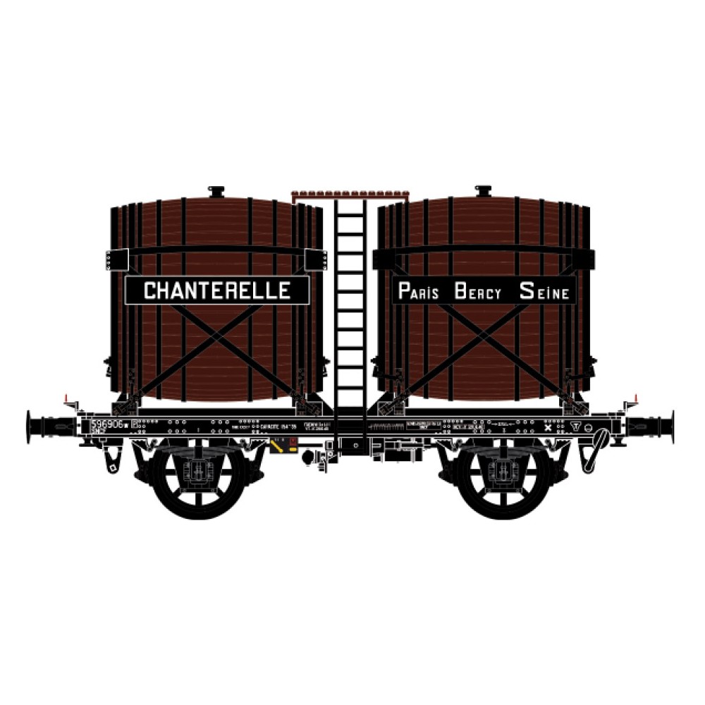 Ls Models 30562 Wagon citerne OCEM Bi-foudres, sans guérite, brun, CHANTERELLE, SNCF Ls models Lsm_30562 - 1 Ls Models 30562 Wagon citerne OCEM Bi-foudres, sans guérite, brun, CHANTERELLE, SNCF Ls models Lsm_30562 - 1