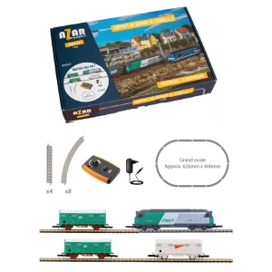 Azar AZP02 Coffret de départ train de marchandises, locomotive BB 67400 FRET SNCF, échelle Z AZAR Models AZAR_AZP02 - 1