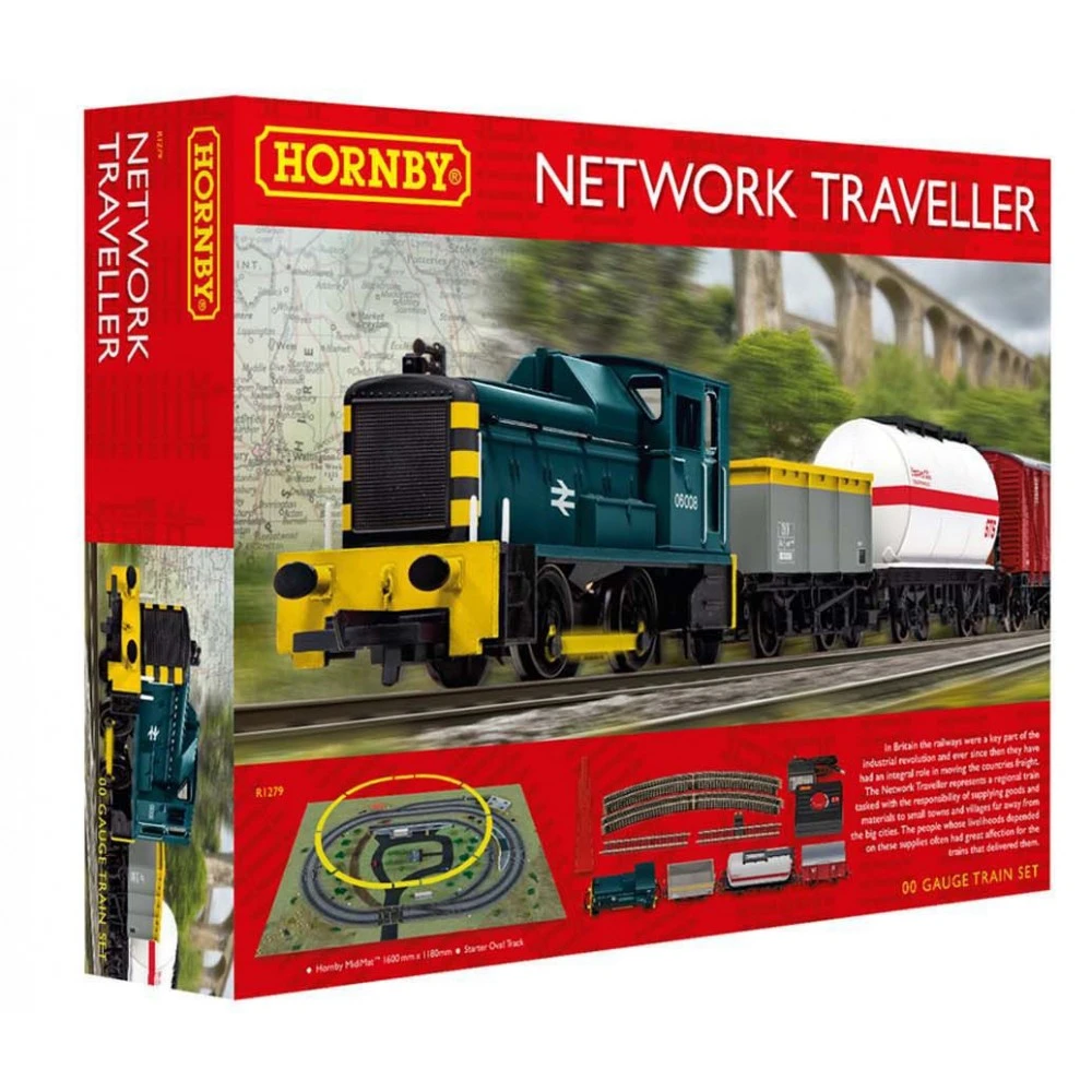 Hornby R1279P Coffret de départ Network Traveller, locomotive diesel + wagons Hornby R1279P - 1 Hornby R1279P Coffret de départ Network Traveller, locomotive diesel + wagons Hornby R1279P - 1