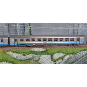 LS Models 41214 Set de 2 voitures VTU, 2x B9 1/2tux, livrée Interloire origine, SNCF, logo casquette, éclairées Ls models Lsm_41