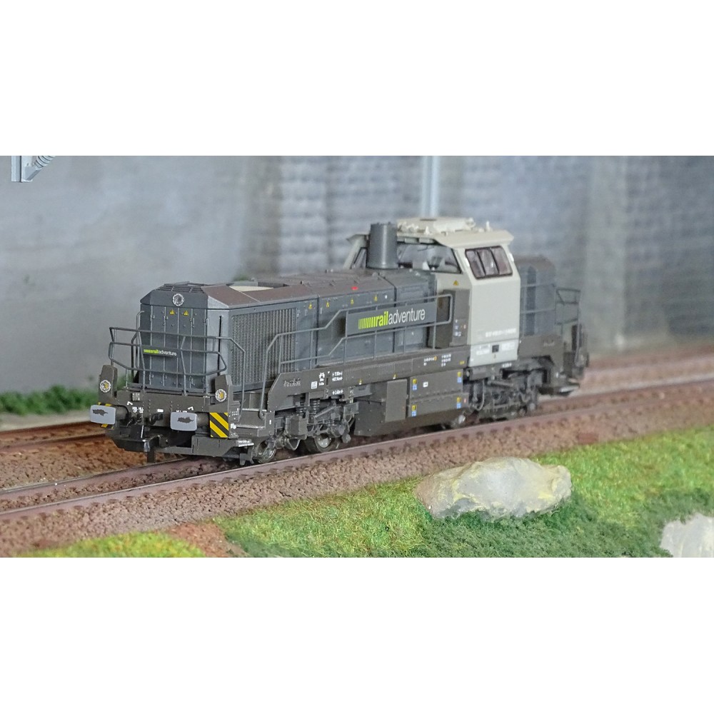 Jouef HR2921 Locomotive diesel Vossloh DE 18, RailAdventure, livrée grise Rivarossi HR2921 - 1 Jouef HR2921 Locomotive diesel Vossloh DE 18, RailAdventure, livrée grise Rivarossi HR2921 - 1
