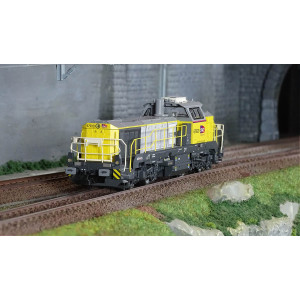 Jouef HJ2439S Locomotive diesel Vossloh DE 18 BB 79000, SNCF réseau, Akiem, livrée jaune/gris, digitale sonore Jouef HJ2439S - 1