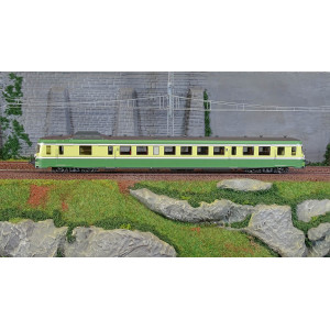Ree Modeles MB230 Autorail X 2898, 1ère/2ème classe, Vert et Jaune, VAISE, SNCF Ree Modeles MB-230 - 2
