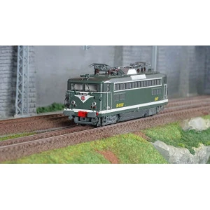 R37 HO41086DS Locomotive électrique BB 25562, SNCF, verte, tampons SAGEM, Montrouge, digital sonorisée Rail 37 - R37 R37_HO41086