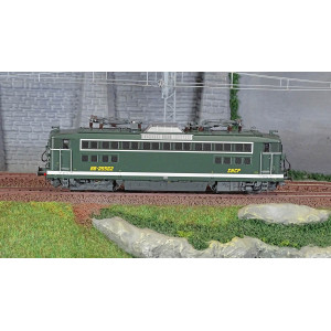 R37 HO41086DS Locomotive électrique BB 25562, SNCF, verte, tampons SAGEM, Montrouge, digital sonorisée Rail 37 - R37 R37_HO41086