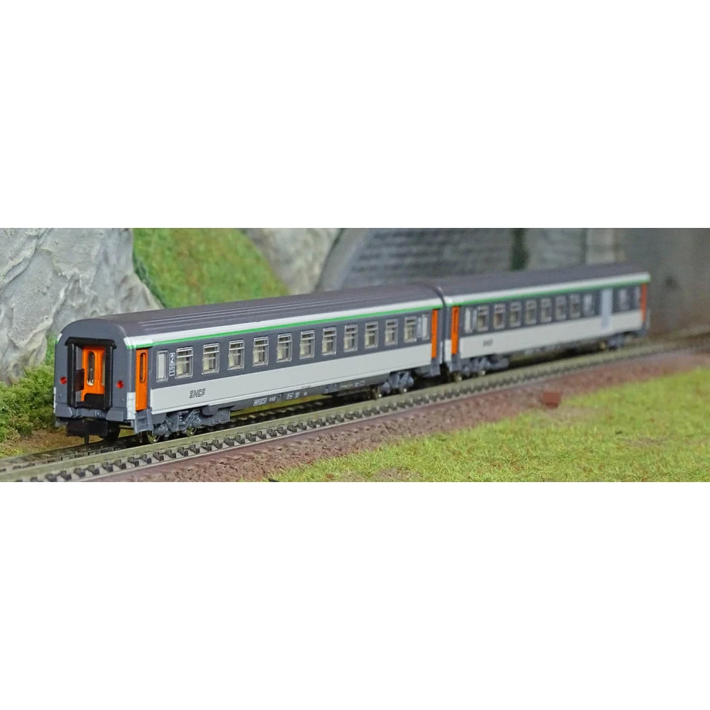 Piko 94504 Set de 2 voitures Corail Vu, 2ème classe et fourgon, SNCF, échelle N Piko Piko_94504 - 1