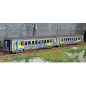 Piko 97312 Set de 2 voitures Corail Vtu, 2ème classe, Fluo Grand Est, SNCF Piko Piko_97312 - 2