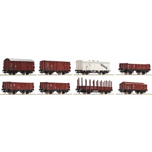 Roco 44002 Coffret de 8 Wagons de marchandises, DB Roco Roco_44002 - 4