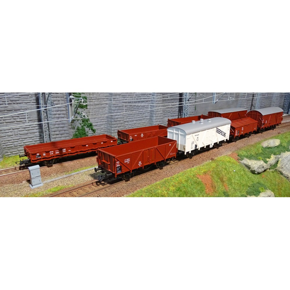 Roco 44002 Coffret de 8 Wagons de marchandises, DB Roco Roco_44002 - 1