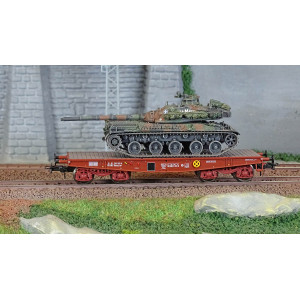Ree modeles WBA037 Wagon Porte-char Rlmmp, SNCF + Char AMX 30B - LA MARNE Ree Modeles WBA-037 - 2