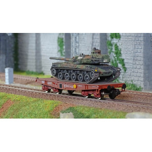 Ree modeles WBA038 Wagon Porte-char Rlmmp, SNCF + Char AMX 30B - COLMAR Ree Modeles WBA-038 - 3