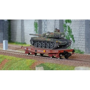 Ree modeles WBA038 Wagon Porte-char Rlmmp, SNCF + Char AMX 30B - COLMAR Ree Modeles WBA-038 - 3