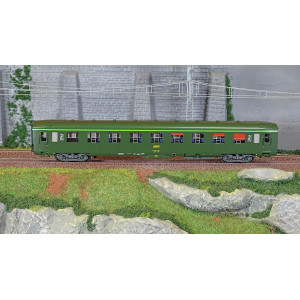 Ree Modeles VB407 Voiture voyageurs DEV AO Couchettes, SNCF, B9c9, Vert 301, logo encadré, cartouche Corail, ep.IV-V Ree Modeles