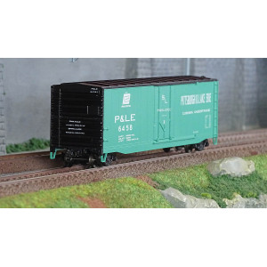 Rivarossi HR6663A Wagon couvert US à bogies, sans passerelle de toit "P&LE", US-Boxcar n°6458 Rivarossi HR6663A - 1