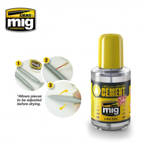 Colle Polyester Medium Cement (30ml) Mig AMMO - MIG Jimenez A.MIG-2038 - 1