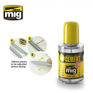 Colle Polyester Medium Cement (30ml) Mig AMMO - MIG Jimenez A.MIG-2038 - 1