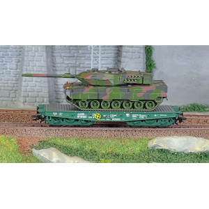 Marklin 48871 Wagon plat Rlmmps pour le transport de charges lourdes, DB, avec char Leopard 2A6 Marklin Marklin_48871 - 2