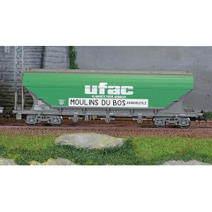 Jouef HJ6281 Set de 2 wagons trémies à bogies, avec parois planes, UFAC Jouef HJ6281 - 3