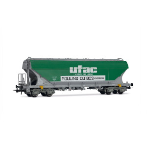 Jouef HJ6281 Set de 2 wagons trémies à bogies, avec parois planes, UFAC Jouef HJ6281 - 7
