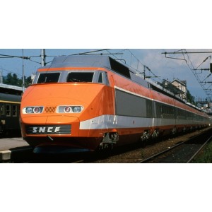 Ree Modeles TGV005S Set de 5 éléments TGV PSE Rame Origine N°5, SNCF, digital sonore, panto motorisés Ree Modeles TGV-005.S - 1