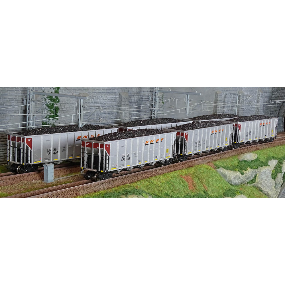 Trix 24911 Set de 6 wagons transport de charbon, "Hopper Cars", BNSF Trix Trix_24911 - 1 Trix 24911 Set de 6 wagons transport de charbon, "Hopper Cars", BNSF Trix Trix_24911 - 1