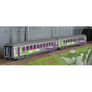Piko 97134 Set de 2 voitures Corail Vtu, 1 + 2 CL, Intercités REMI, SNCF Piko Piko_97134 - 2