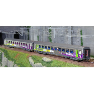 Piko 97134 Set de 2 voitures Corail Vtu, 1 + 2 CL, Intercités REMI, SNCF Piko Piko_97134 - 5