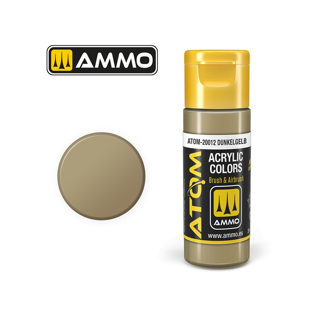 Peinture acrylique Gel Dunkelb 20ml ATOM AMMO Peinture acrylique Gel Dunkelb 20ml ATOM AMMO