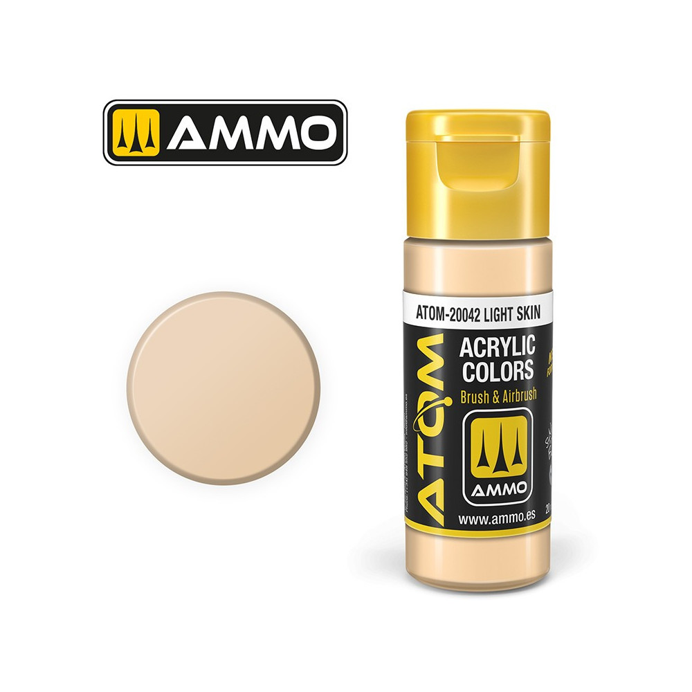 Peinture acrylique Peau claire 20ml ATOM AMMO Peinture acrylique Peau claire 20ml ATOM AMMO