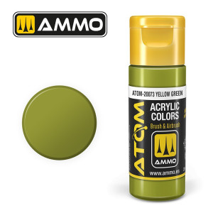 Peinture acrylique Jaune Vert 20ml ATOM AMMO