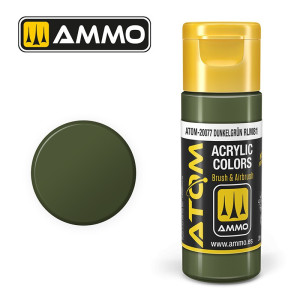 Peinture acrylique Dunkelgrün RLM81 20ml ATOM AMMO