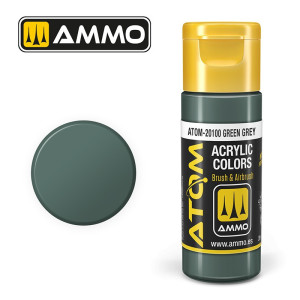 Peinture acrylique Vert Gris 20ml ATOM AMMO