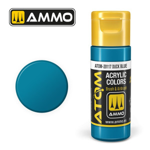 Peinture acrylique Bleu Canard 20ml ATOM AMMO