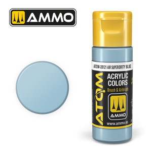 Peinture acrylique Bleu de supériorité aérienne 20ml ATOM AMMO