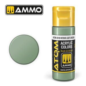 Peinture acrylique Vert clair intérieur 20ml ATOM AMMO
